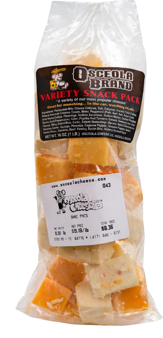 Osceola Cheese Company Variety Bag